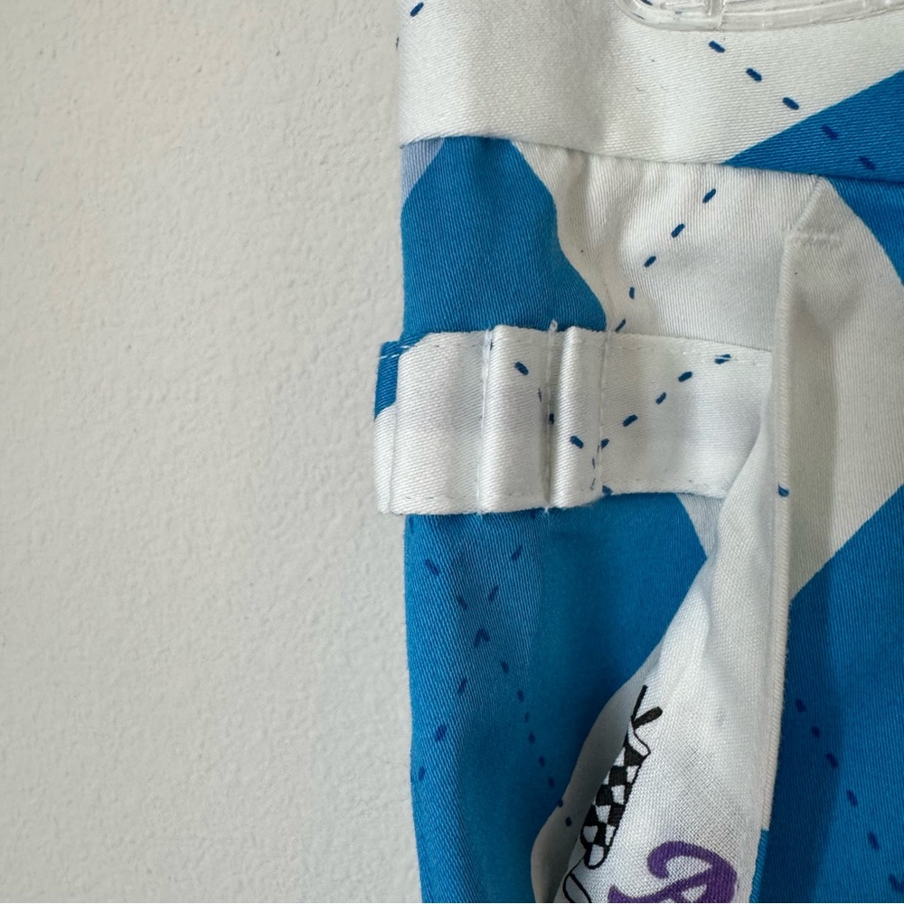 Royal & Awesome Kids Old Tom’s Golf Shorts Size Small Blue and White Argyle - Picture 5 of 13